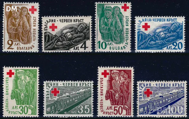 България 1947 - Червен кръст 2 MNH