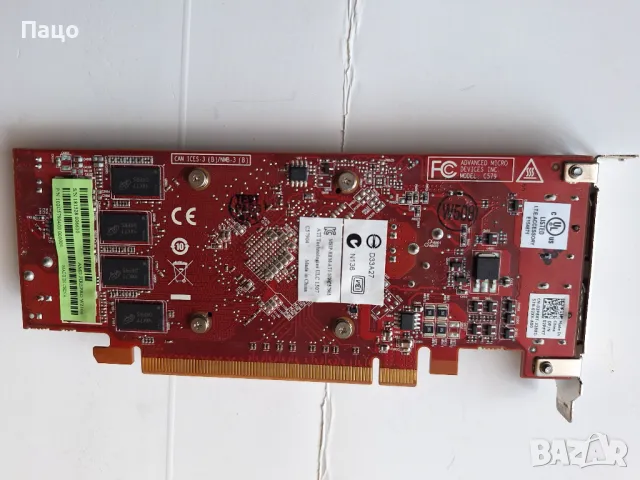 професионална видео карта AMD FIrePro W2100 2GB DDR3 128bit 2xDP LP, снимка 11 - Видеокарти - 50227973