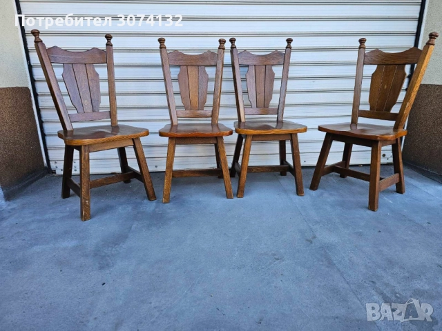 Масивни трапезни столове, снимка 4 - Столове - 52123126