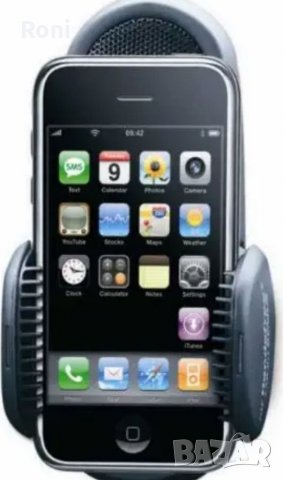 Bluetooth стойка Hansfree аксесоар Mr Hansfree Carkit Genius за МПС- за IPhone 3G/3GS Пълен комплект, снимка 6 - Аксесоари за Apple - 33314065