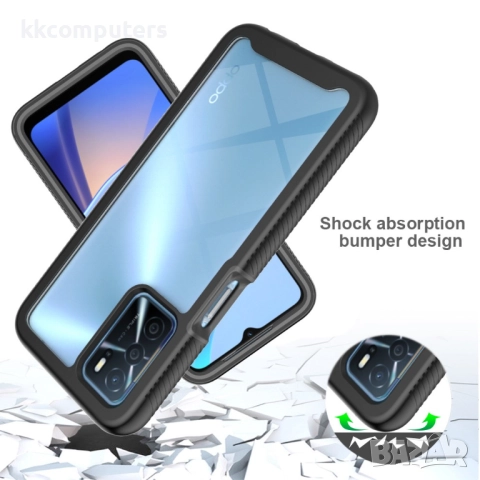 Oppo A16 / A16s / A54s Силиконов Калъф Transparent TPU и Протектор, снимка 4 - Калъфи, кейсове - 52977464