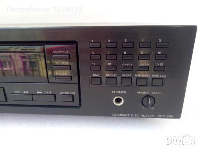 SONY cd player cdp-295, снимка 3 - Ресийвъри, усилватели, смесителни пултове - 53274674