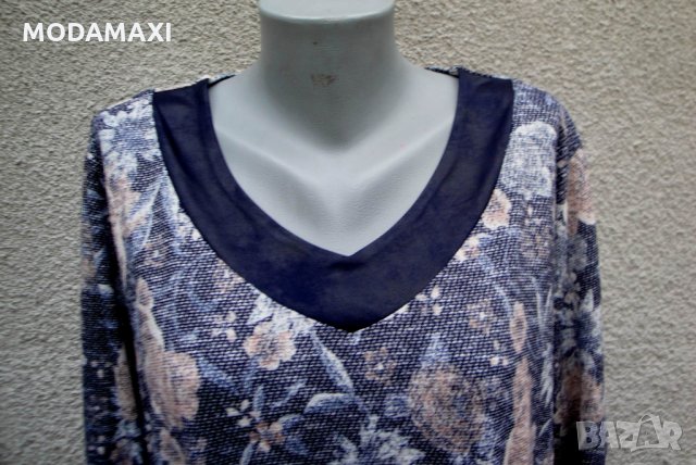 4XL Нова блуза Manti fashion /Унгария/ , снимка 2 - Блузи с дълъг ръкав и пуловери - 27321050