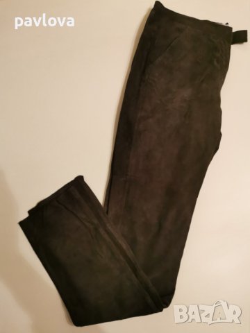 ПАНТАЛОН М размер   от  оригинален  естествен набук КОЖА, снимка 2 - Панталони - 40394741