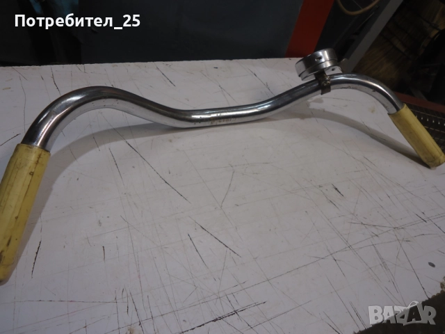 Кормило + звънец за ретро велосипед, снимка 6 - Части за велосипеди - 52544163