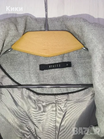 Палто Mohito (34) с висока яка, цип и колан, С КОМЕНТАР на ЦЕНАТА! , снимка 2 - Палта, манта - 48000240