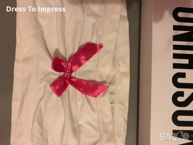 Дамско бюстие Moschino бяло, снимка 3 - Корсети, бюстиета, топове - 27596302