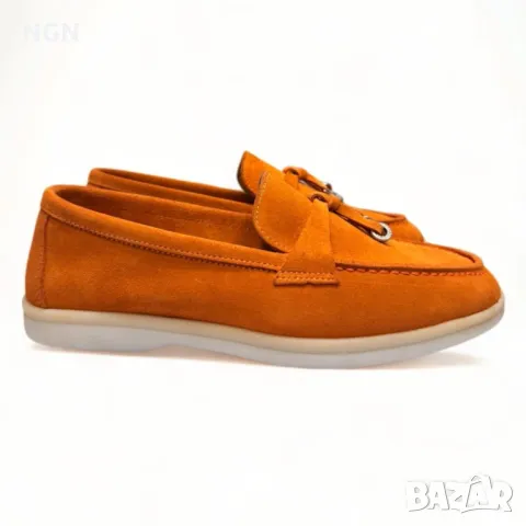 Луксозни дамски мокасини Loro Piana, снимка 5 - Други - 48744032