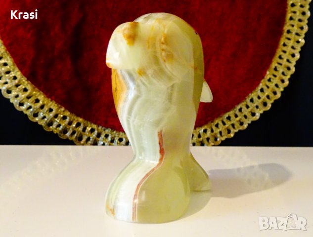 Фигура Делфин от оникс 8 см. , снимка 5 - Статуетки - 38394250