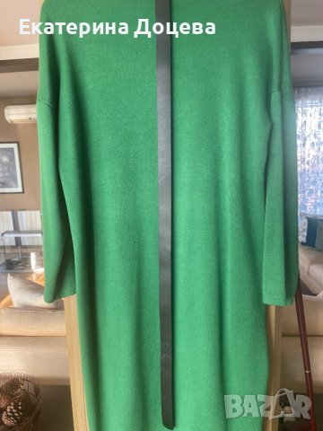 Зелена рокля с/без колан, снимка 3 - Рокли - 38573006