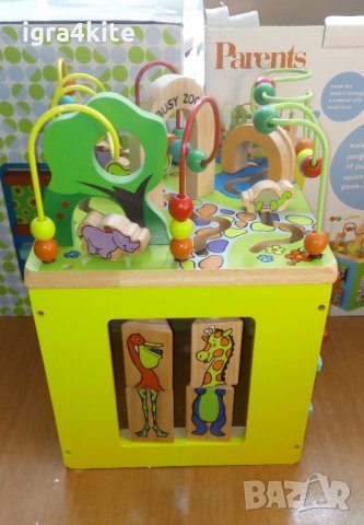 Огромен дървен мултифункционален интерактивен занимателен сортер, снимка 13 - Образователни игри - 26626674