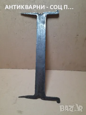 Соц Старо Ръчно Ковано Градинско Стъргало., снимка 2 - Антикварни и старинни предмети - 48851988