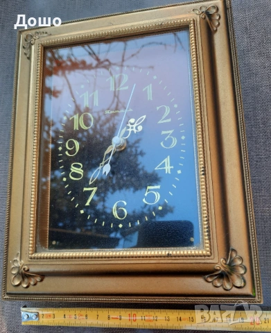 Винтидж стенен часовник Янтарь, СССР – 1970 – 1980 г. работещ, снимка 9 - Колекции - 53586592