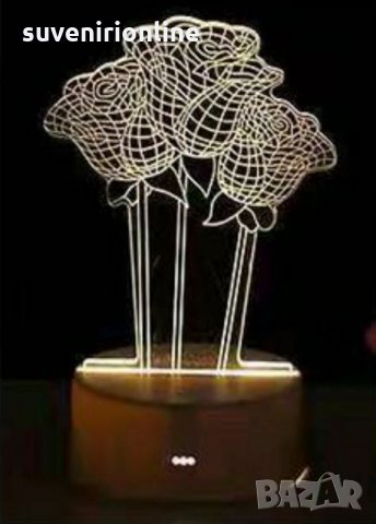 3 d лед лампа за декорация 
