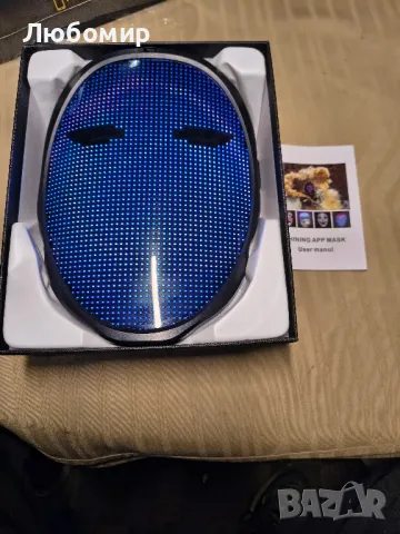 MEGOO Led маска с Bluetooth програмируемо приложение, блестяща LED светеща маска за лице , снимка 3 - Друга електроника - 50037361