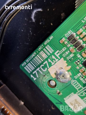 TCON BOARD 17TC711F  for 32 inc DISPLAY VES315UNGH-L3-N92 Finlux 32-FFE-5530​​, снимка 3 - Части и Платки - 43912020