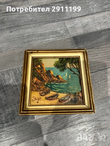 Малка маслена картина, комплект от три, снимка 3 - Картини - 52814096