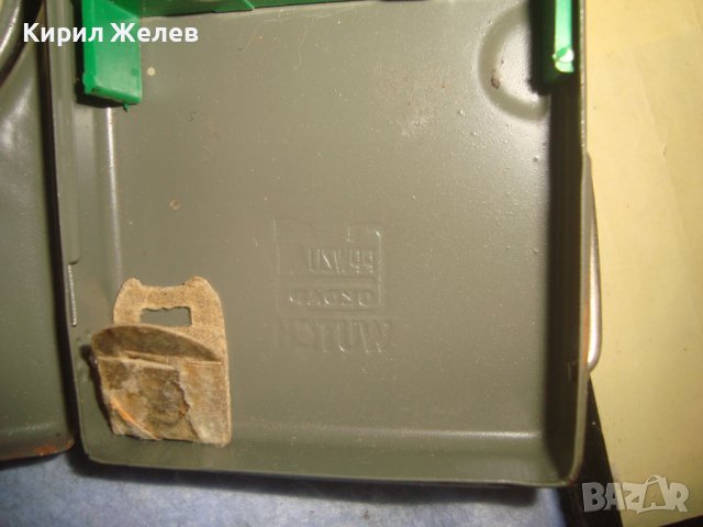 WUTEH - СТАРО СИГНАЛНО МЕТАЛНО РЯДКО РЕТРО БГ - ФЕНЕРЧЕ ВОЕННО 32187, снимка 11 - Антикварни и старинни предмети - 38276957