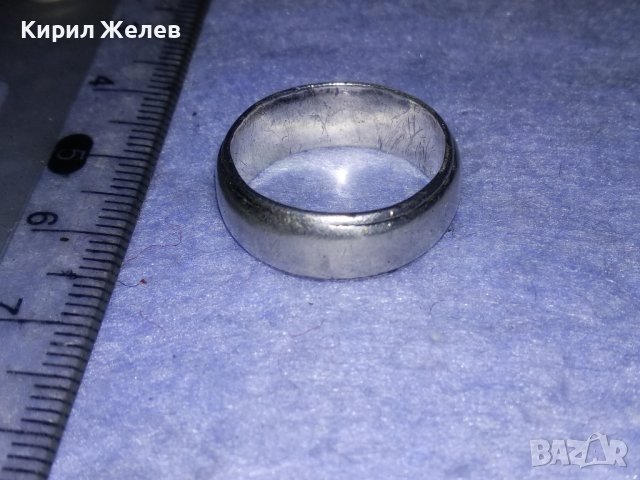 СТАРИННА МАСИВНА СРЕБЪРНА РЕТРО АР ДЕКО СТИЛ ХАЛКА ВИСОКА ПРОБА СРЕБРО ПРЪСТЕН РЪЧНА ИЗРАБОТКА 37823, снимка 10 - Антикварни и старинни предмети - 40762593