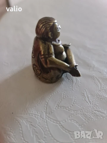 Малка бронзова статуетка буда, снимка 4 - Статуетки - 51142638