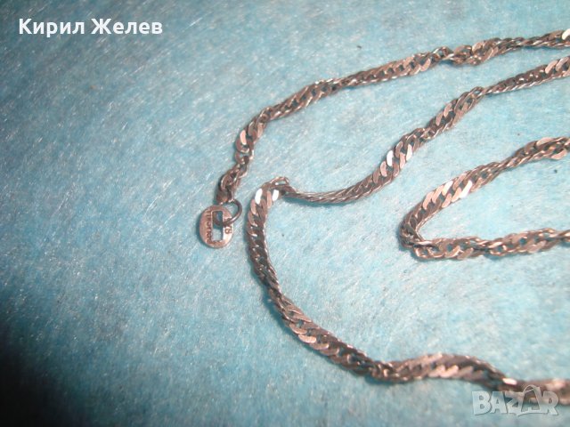 СТАРА СРЕБЪРНА ВЕРИЖКА МАРКОВО СРЕБРО 925 ЛАНЕЦ КОЛИЕ 25161, снимка 7 - Колиета, медальони, синджири - 34753723