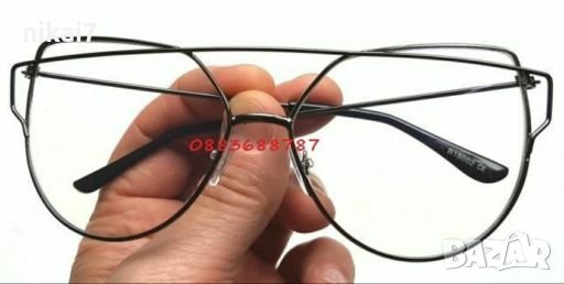 Diior дамски очила котешко око стъкла без диоптър защита UV400, снимка 5 - Слънчеви и диоптрични очила - 28019490