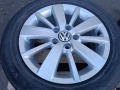 Лети джанти 16ки 5х112 VW + летни гуми 205/55/16 Hankook, снимка 4