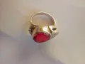 Дизайнерски голям сребърен пръстен , снимка 2