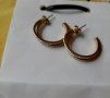 Продавам комплект стоманени златни обеци + Подаръци, снимка 4