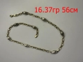 16.37гр 56см мъжки златен ланец версаче / златно колие / синджир / ланец / злато / златен / GOLD 585, снимка 1