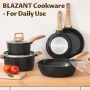 BLAZANT комплект тенджери и тигани с незалепващо покритие, 10 части, снимка 6