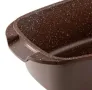 Съд за печене с капак - 32x8cm, 4.8L, шоколад,  лят алуминий, снимка 2