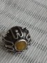 Антикварен сребърен пръстен с кехлибар, снимка 4