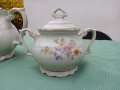 Порцелан чайник и захарница, снимка 4