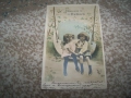 Красива стара романтична великденска пощенска картичка от 1904г., снимка 1