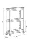 Органайзер/ подвижен рафт с колелца за кухня/баня БЯЛ, снимка 6