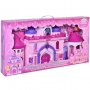 Голям розов дворец с кукли и звуци 94x11x44 cm, снимка 1 - Кукли - 34981333