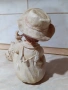Страхотна красива статуетка момченце с кученца и гълъбче, снимка 4