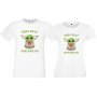 Комплект тениски за влюбени Yoda best girlfriend | boyfriend, снимка 2