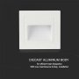 LED Осветление за стъпала 5W Топло Бяла Светлина 84x84x50, снимка 4