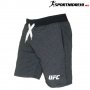 Спортни къси панталони UFC, тъмен графит, памук и ликра, снимка 1 - Къси панталони - 36742415