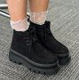 Равни боти - черен велур - RB20, снимка 2