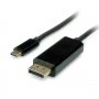 Кабел USB Type C - DP, M/M, 2m Roline S3733 SS301213 Мъжко-Мъжко, снимка 1 - Друга електроника - 39437451