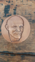 плакет метал антикварен от соца Ленин, снимка 1 - Колекции - 36555436