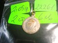 Стар бронзов посребрен КАТОЛИЧЕСКИ МЕДАЛЬОН 22261, снимка 3