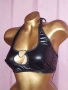 85 С Черно кожено бюстие/сутиен/, снимка 4
