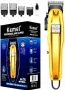 Професионална акумулаторна машинка с приставки за подстригване на коса и брада - Kemei KM-1977+PG, снимка 3