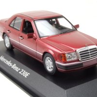 Mercedes-Benz 230E W124 от 1991 - мащаб 1:43 на Maxichanps моделът е нов в PVC дисплей-кейс, снимка 7 - Колекции - 43516230