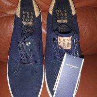 Нови Мъжки обувки с етикет тъмносини, снимка 1 - Ежедневни обувки - 34665055