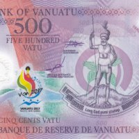 500 вату 2017, Вануату, снимка 1 - Нумизматика и бонистика - 38386584